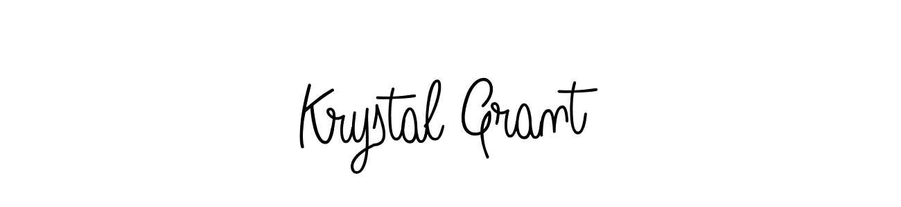 Krystal Grant stylish signature style. Best Handwritten Sign (Angelique-Rose-font-FFP) for my name. Handwritten Signature Collection Ideas for my name Krystal Grant. Krystal Grant signature style 5 images and pictures png