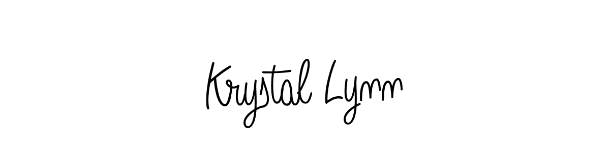 Design your own signature with our free online signature maker. With this signature software, you can create a handwritten (Angelique-Rose-font-FFP) signature for name Krystal Lynn. Krystal Lynn signature style 5 images and pictures png