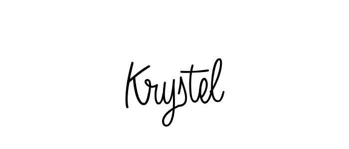 Once you've used our free online signature maker to create your best signature Angelique-Rose-font-FFP style, it's time to enjoy all of the benefits that Krystel name signing documents. Krystel signature style 5 images and pictures png