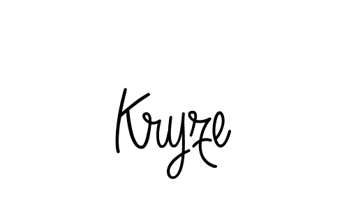 You should practise on your own different ways (Angelique-Rose-font-FFP) to write your name (Kryze) in signature. don't let someone else do it for you. Kryze signature style 5 images and pictures png