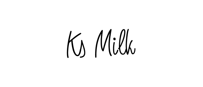 Once you've used our free online signature maker to create your best signature Angelique-Rose-font-FFP style, it's time to enjoy all of the benefits that Ks Milk name signing documents. Ks Milk signature style 5 images and pictures png