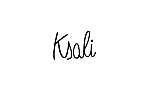 Make a beautiful signature design for name Ksali. Use this online signature maker to create a handwritten signature for free. Ksali signature style 5 images and pictures png