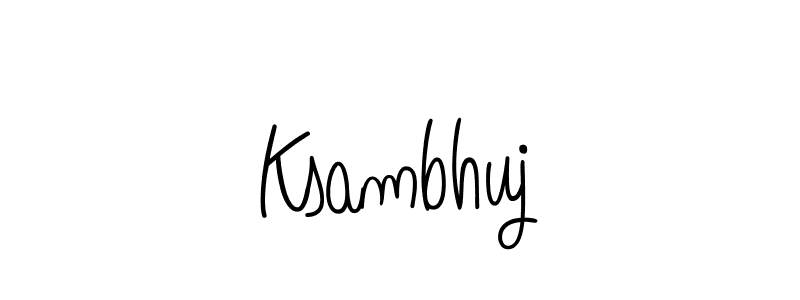 Ksambhuj stylish signature style. Best Handwritten Sign (Angelique-Rose-font-FFP) for my name. Handwritten Signature Collection Ideas for my name Ksambhuj. Ksambhuj signature style 5 images and pictures png