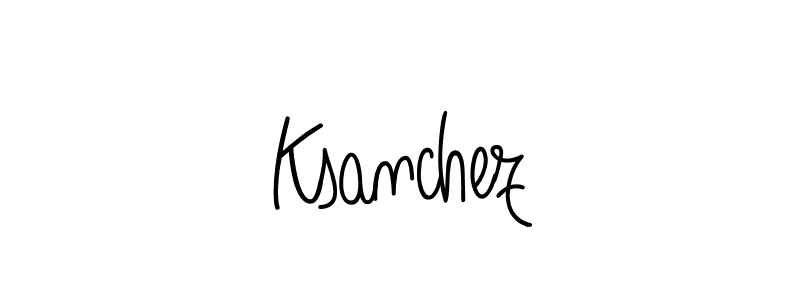 Once you've used our free online signature maker to create your best signature Angelique-Rose-font-FFP style, it's time to enjoy all of the benefits that Ksanchez name signing documents. Ksanchez signature style 5 images and pictures png