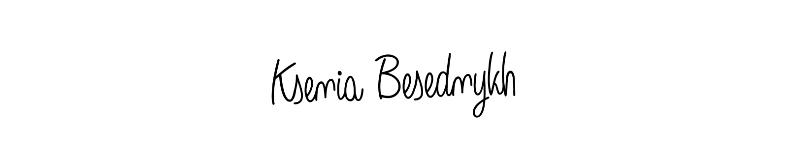 Design your own signature with our free online signature maker. With this signature software, you can create a handwritten (Angelique-Rose-font-FFP) signature for name Ksenia Besednykh. Ksenia Besednykh signature style 5 images and pictures png