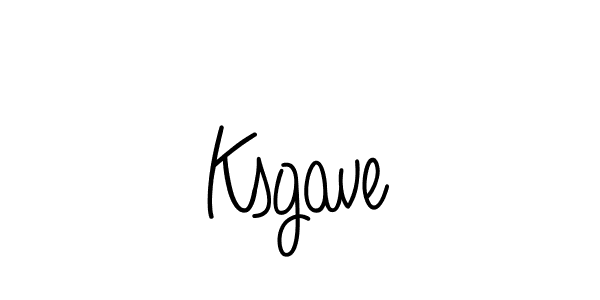 Ksgave stylish signature style. Best Handwritten Sign (Angelique-Rose-font-FFP) for my name. Handwritten Signature Collection Ideas for my name Ksgave. Ksgave signature style 5 images and pictures png