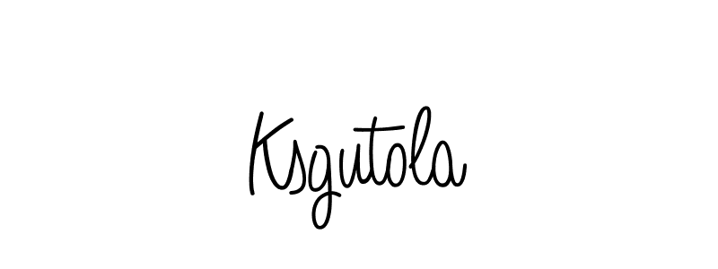 Use a signature maker to create a handwritten signature online. With this signature software, you can design (Angelique-Rose-font-FFP) your own signature for name Ksgutola. Ksgutola signature style 5 images and pictures png