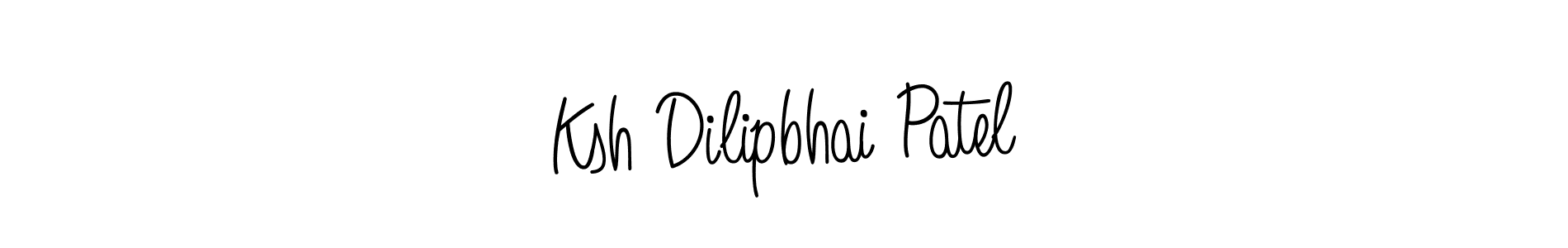 It looks lik you need a new signature style for name Ksh Dilipbhai Patel. Design unique handwritten (Angelique-Rose-font-FFP) signature with our free signature maker in just a few clicks. Ksh Dilipbhai Patel signature style 5 images and pictures png