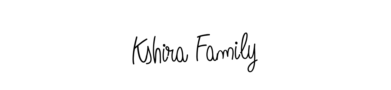 Make a beautiful signature design for name Kshira Family. With this signature (Angelique-Rose-font-FFP) style, you can create a handwritten signature for free. Kshira Family signature style 5 images and pictures png