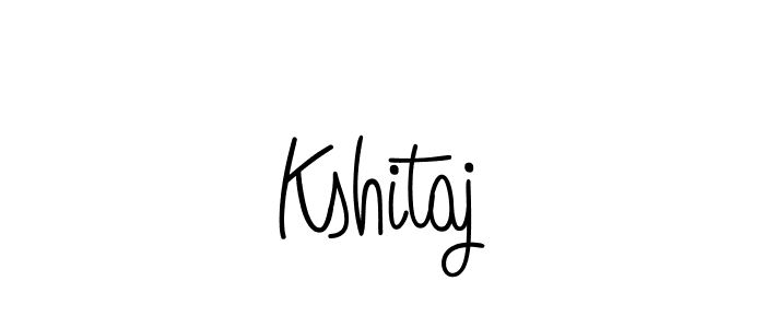 How to make Kshitaj name signature. Use Angelique-Rose-font-FFP style for creating short signs online. This is the latest handwritten sign. Kshitaj signature style 5 images and pictures png