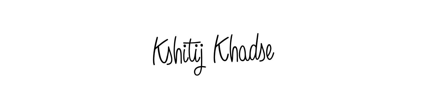 The best way (Angelique-Rose-font-FFP) to make a short signature is to pick only two or three words in your name. The name Kshitij Khadse include a total of six letters. For converting this name. Kshitij Khadse signature style 5 images and pictures png