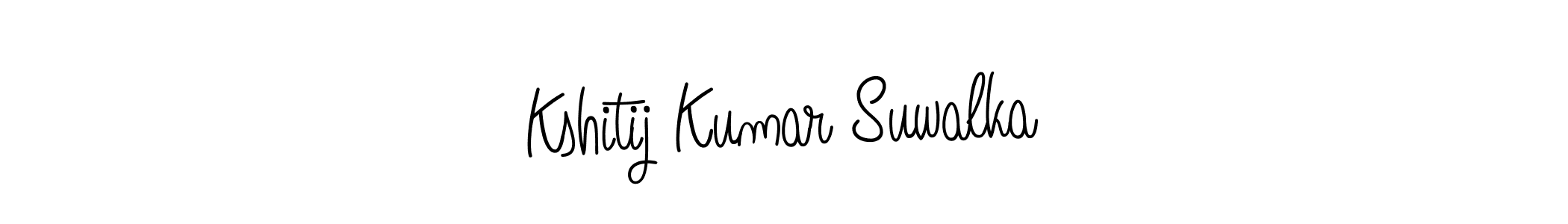Make a short Kshitij Kumar Suwalka signature style. Manage your documents anywhere anytime using Angelique-Rose-font-FFP. Create and add eSignatures, submit forms, share and send files easily. Kshitij Kumar Suwalka signature style 5 images and pictures png