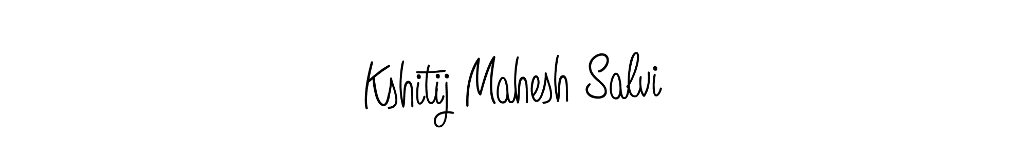 Also we have Kshitij Mahesh Salvi name is the best signature style. Create professional handwritten signature collection using Angelique-Rose-font-FFP autograph style. Kshitij Mahesh Salvi signature style 5 images and pictures png