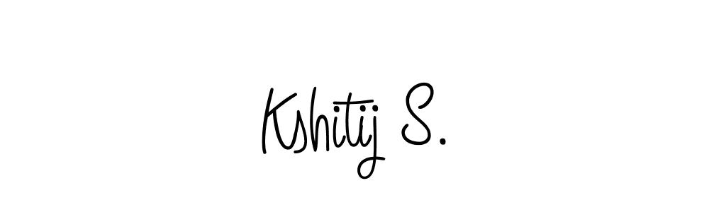 Make a beautiful signature design for name Kshitij S.. With this signature (Angelique-Rose-font-FFP) style, you can create a handwritten signature for free. Kshitij S. signature style 5 images and pictures png