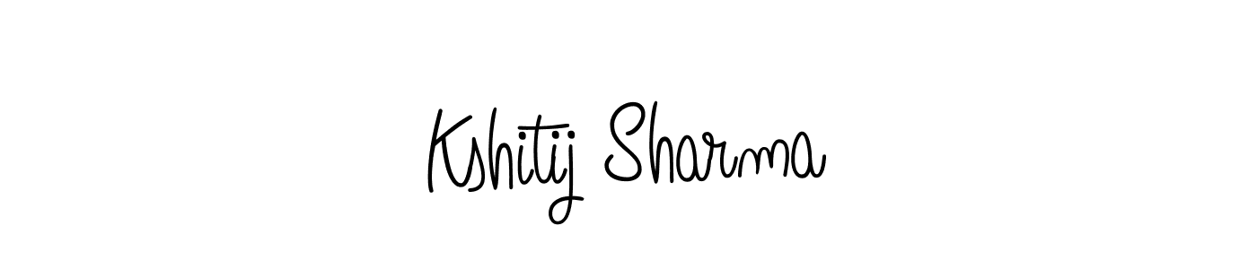 Create a beautiful signature design for name Kshitij Sharma. With this signature (Angelique-Rose-font-FFP) fonts, you can make a handwritten signature for free. Kshitij Sharma signature style 5 images and pictures png