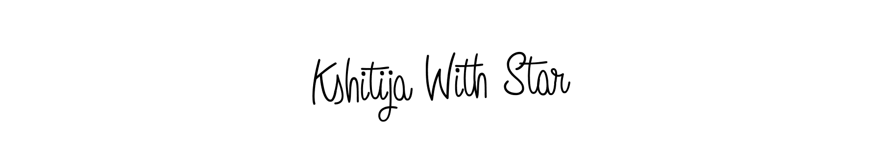 Once you've used our free online signature maker to create your best signature Angelique-Rose-font-FFP style, it's time to enjoy all of the benefits that Kshitija With Star name signing documents. Kshitija With Star signature style 5 images and pictures png