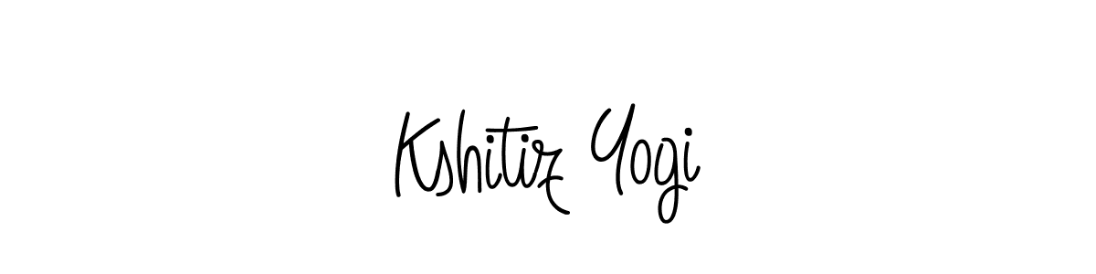 You should practise on your own different ways (Angelique-Rose-font-FFP) to write your name (Kshitiz Yogi) in signature. don't let someone else do it for you. Kshitiz Yogi signature style 5 images and pictures png