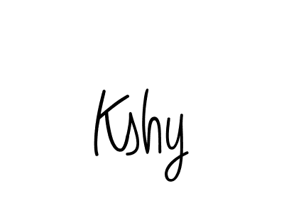 How to make Kshy name signature. Use Angelique-Rose-font-FFP style for creating short signs online. This is the latest handwritten sign. Kshy signature style 5 images and pictures png