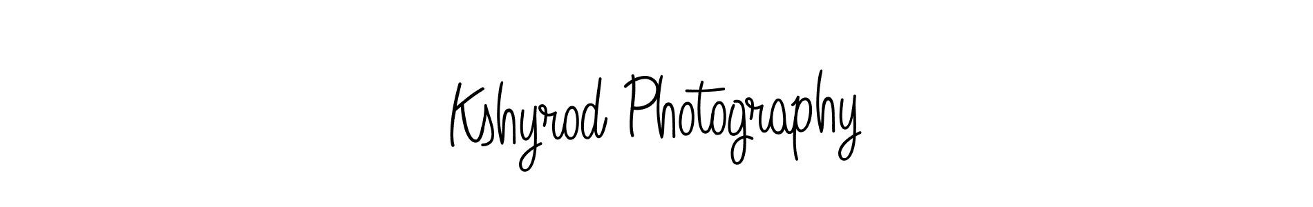 Kshyrod Photography stylish signature style. Best Handwritten Sign (Angelique-Rose-font-FFP) for my name. Handwritten Signature Collection Ideas for my name Kshyrod Photography. Kshyrod Photography signature style 5 images and pictures png