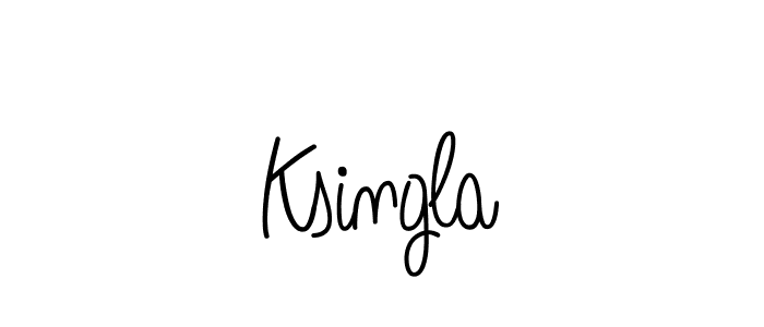 How to Draw Ksingla signature style? Angelique-Rose-font-FFP is a latest design signature styles for name Ksingla. Ksingla signature style 5 images and pictures png