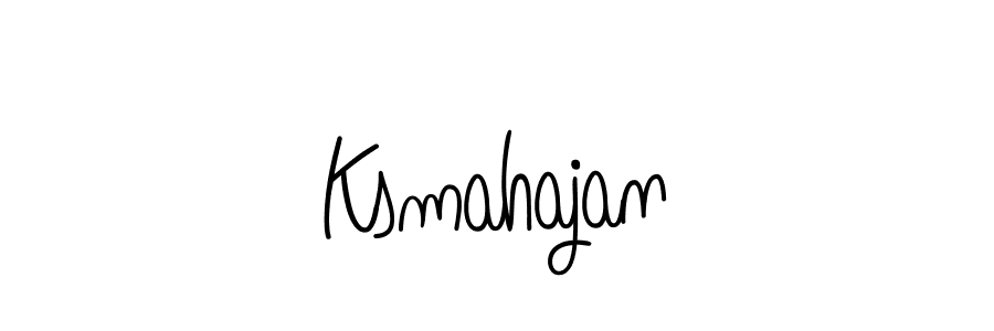 Also we have Ksmahajan name is the best signature style. Create professional handwritten signature collection using Angelique-Rose-font-FFP autograph style. Ksmahajan signature style 5 images and pictures png
