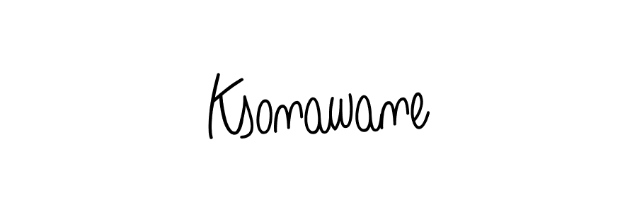 The best way (Angelique-Rose-font-FFP) to make a short signature is to pick only two or three words in your name. The name Ksonawane include a total of six letters. For converting this name. Ksonawane signature style 5 images and pictures png