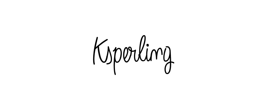 How to make Ksperling name signature. Use Angelique-Rose-font-FFP style for creating short signs online. This is the latest handwritten sign. Ksperling signature style 5 images and pictures png