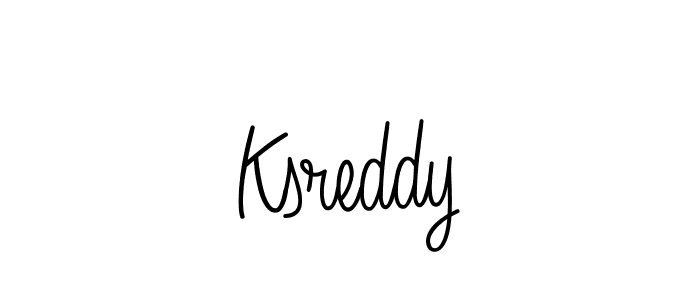 Design your own signature with our free online signature maker. With this signature software, you can create a handwritten (Angelique-Rose-font-FFP) signature for name Ksreddy. Ksreddy signature style 5 images and pictures png