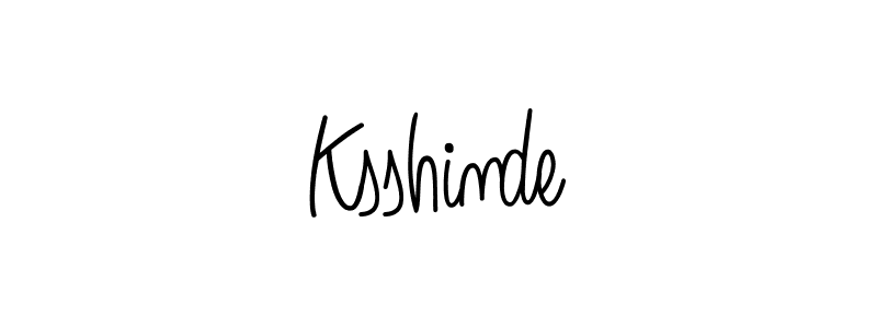 Design your own signature with our free online signature maker. With this signature software, you can create a handwritten (Angelique-Rose-font-FFP) signature for name Ksshinde. Ksshinde signature style 5 images and pictures png