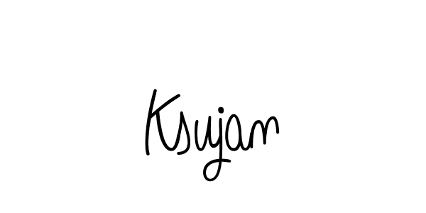 Angelique-Rose-font-FFP is a professional signature style that is perfect for those who want to add a touch of class to their signature. It is also a great choice for those who want to make their signature more unique. Get Ksujan name to fancy signature for free. Ksujan signature style 5 images and pictures png