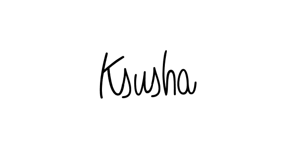 if you are searching for the best signature style for your name Ksusha. so please give up your signature search. here we have designed multiple signature styles  using Angelique-Rose-font-FFP. Ksusha signature style 5 images and pictures png