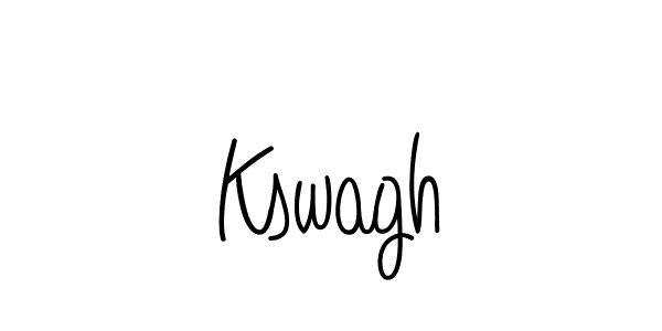 How to make Kswagh signature? Angelique-Rose-font-FFP is a professional autograph style. Create handwritten signature for Kswagh name. Kswagh signature style 5 images and pictures png
