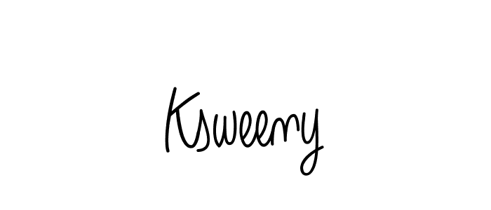 Use a signature maker to create a handwritten signature online. With this signature software, you can design (Angelique-Rose-font-FFP) your own signature for name Ksweeny. Ksweeny signature style 5 images and pictures png