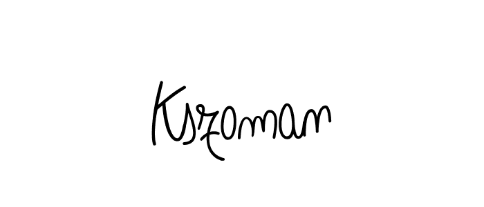 How to make Kszoman signature? Angelique-Rose-font-FFP is a professional autograph style. Create handwritten signature for Kszoman name. Kszoman signature style 5 images and pictures png