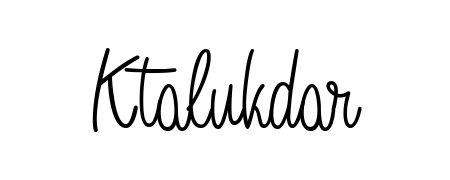 Practice writing Ktalukdar with the flow of Angelique-Rose-font-FFP lettering. A fantastic source of inspiration for developing your personal signature style. Ktalukdar signature style 5 images and pictures png
