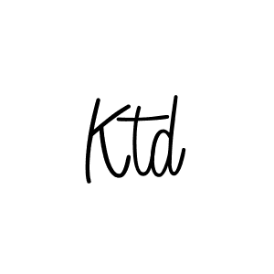 Create a beautiful signature design for name Ktd. With this signature (Angelique-Rose-font-FFP) fonts, you can make a handwritten signature for free. Ktd signature style 5 images and pictures png