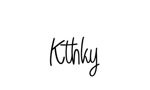 Use a signature maker to create a handwritten signature online. With this signature software, you can design (Angelique-Rose-font-FFP) your own signature for name Kthky. Kthky signature style 5 images and pictures png