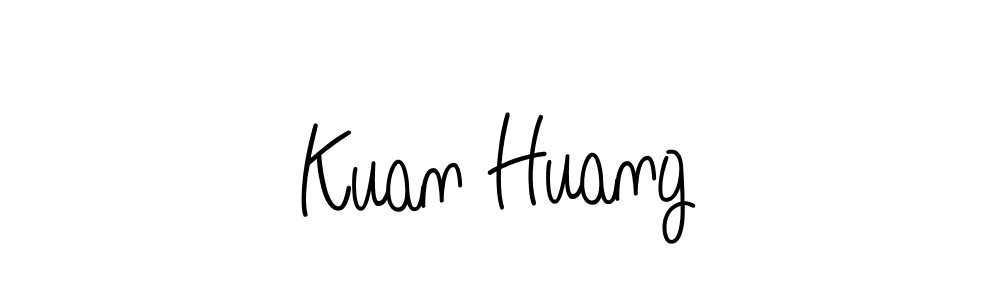 Design your own signature with our free online signature maker. With this signature software, you can create a handwritten (Angelique-Rose-font-FFP) signature for name Kuan Huang. Kuan Huang signature style 5 images and pictures png