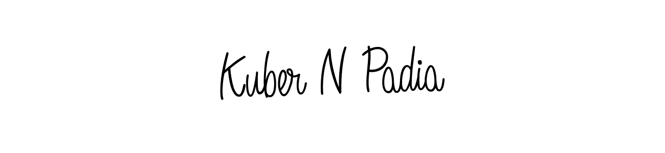 It looks lik you need a new signature style for name Kuber N Padia. Design unique handwritten (Angelique-Rose-font-FFP) signature with our free signature maker in just a few clicks. Kuber N Padia signature style 5 images and pictures png