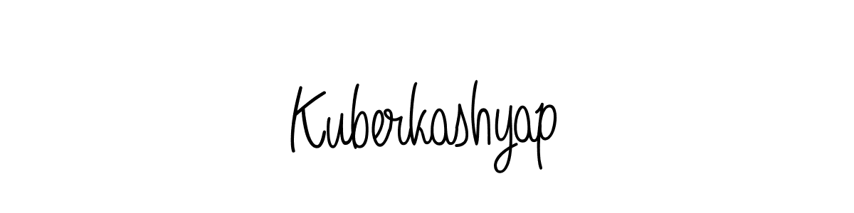 How to make Kuberkashyap signature? Angelique-Rose-font-FFP is a professional autograph style. Create handwritten signature for Kuberkashyap name. Kuberkashyap signature style 5 images and pictures png