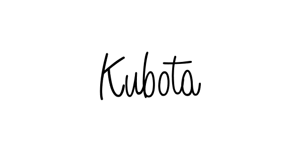 Use a signature maker to create a handwritten signature online. With this signature software, you can design (Angelique-Rose-font-FFP) your own signature for name Kubota. Kubota signature style 5 images and pictures png