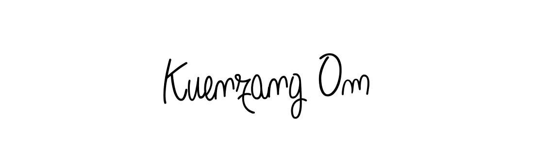 Create a beautiful signature design for name Kuenzang Om. With this signature (Angelique-Rose-font-FFP) fonts, you can make a handwritten signature for free. Kuenzang Om signature style 5 images and pictures png