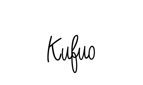 You should practise on your own different ways (Angelique-Rose-font-FFP) to write your name (Kufuo) in signature. don't let someone else do it for you. Kufuo signature style 5 images and pictures png