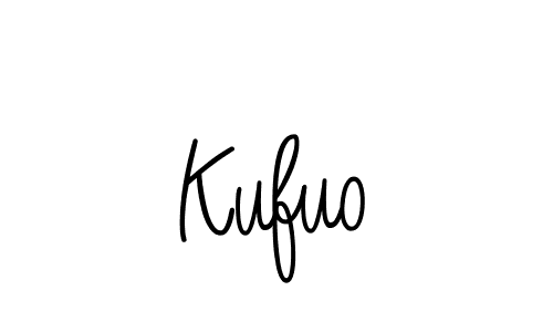 You should practise on your own different ways (Angelique-Rose-font-FFP) to write your name (Kufuo) in signature. don't let someone else do it for you. Kufuo signature style 5 images and pictures png