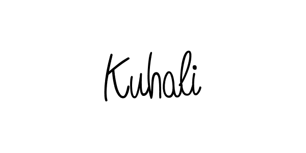How to make Kuhali name signature. Use Angelique-Rose-font-FFP style for creating short signs online. This is the latest handwritten sign. Kuhali signature style 5 images and pictures png