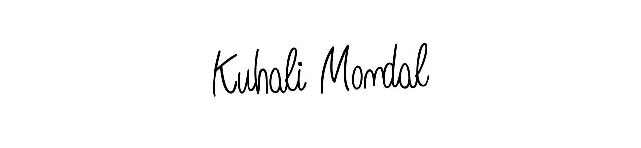 Also we have Kuhali Mondal name is the best signature style. Create professional handwritten signature collection using Angelique-Rose-font-FFP autograph style. Kuhali Mondal signature style 5 images and pictures png
