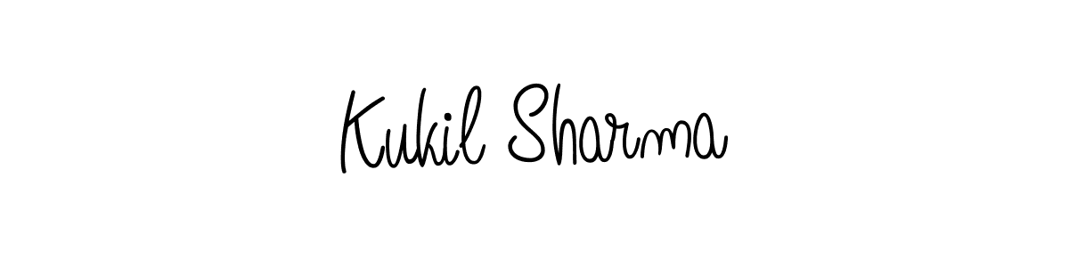 How to make Kukil Sharma name signature. Use Angelique-Rose-font-FFP style for creating short signs online. This is the latest handwritten sign. Kukil Sharma signature style 5 images and pictures png