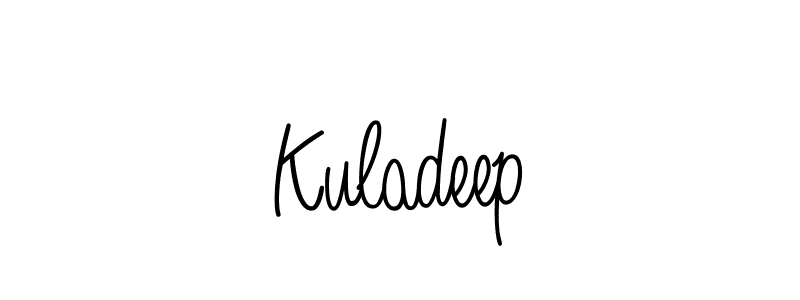 How to make Kuladeep name signature. Use Angelique-Rose-font-FFP style for creating short signs online. This is the latest handwritten sign. Kuladeep signature style 5 images and pictures png