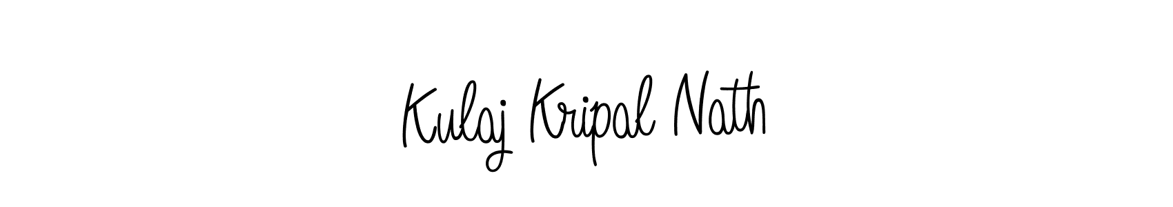 Kulaj Kripal Nath stylish signature style. Best Handwritten Sign (Angelique-Rose-font-FFP) for my name. Handwritten Signature Collection Ideas for my name Kulaj Kripal Nath. Kulaj Kripal Nath signature style 5 images and pictures png