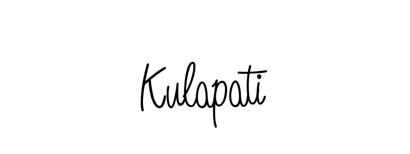 Design your own signature with our free online signature maker. With this signature software, you can create a handwritten (Angelique-Rose-font-FFP) signature for name Kulapati. Kulapati signature style 5 images and pictures png